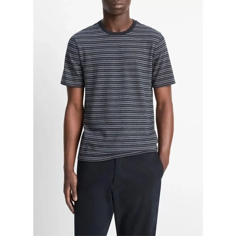 ✨Samsoe Samsoe Men’s Striped Short Sleeve Cotton Navy Sz XL T-Shirt✨